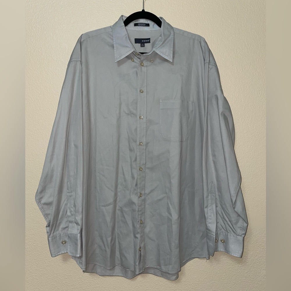 Slate Men’s Button Down Dress Shirt